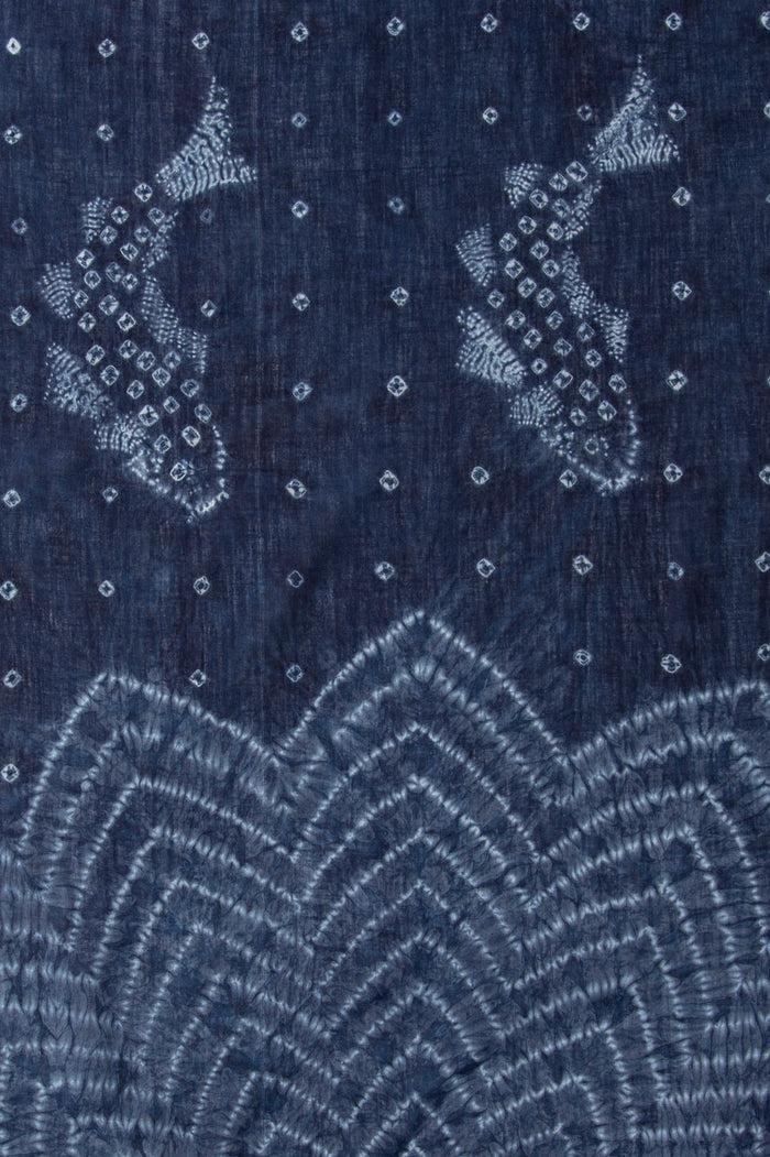 Indigo People CARP STOLE - Bandhani Tie And Dye