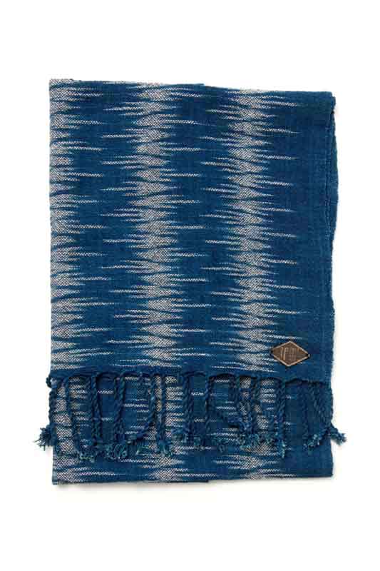 Indigo People CHIBA SCARF - Hand Loomed Ikat