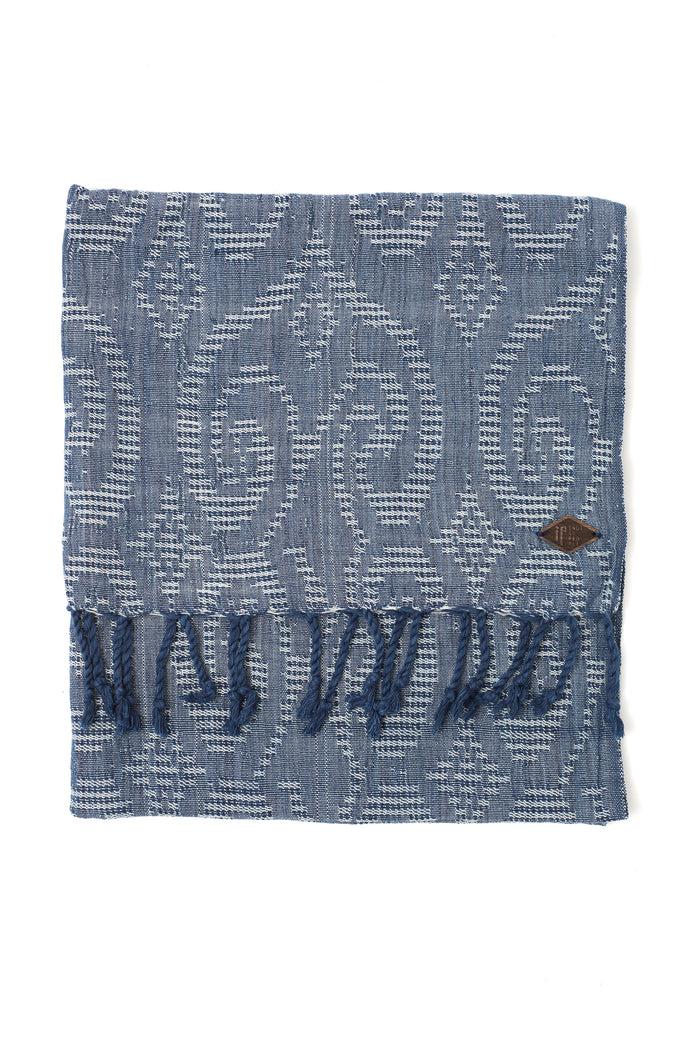 Indigo People CROWD SCARF - Hand Loomed Jacquard