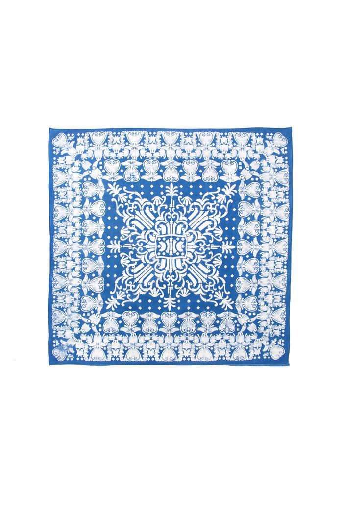 Indigo People CROWN BANDANA - batik screen print