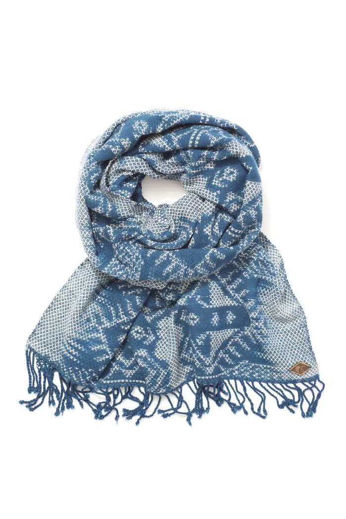 Indigo People CROWN SCARF - Hand Loomed Ikat