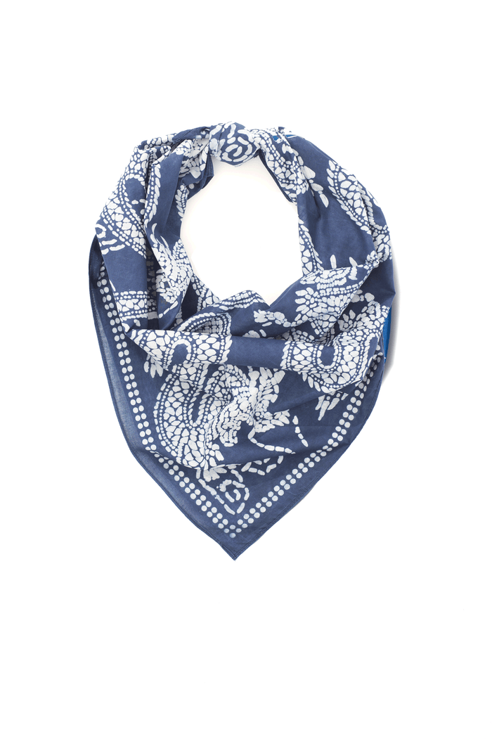 Indigo People EMPIRE BANDANA - Batik Screen Print