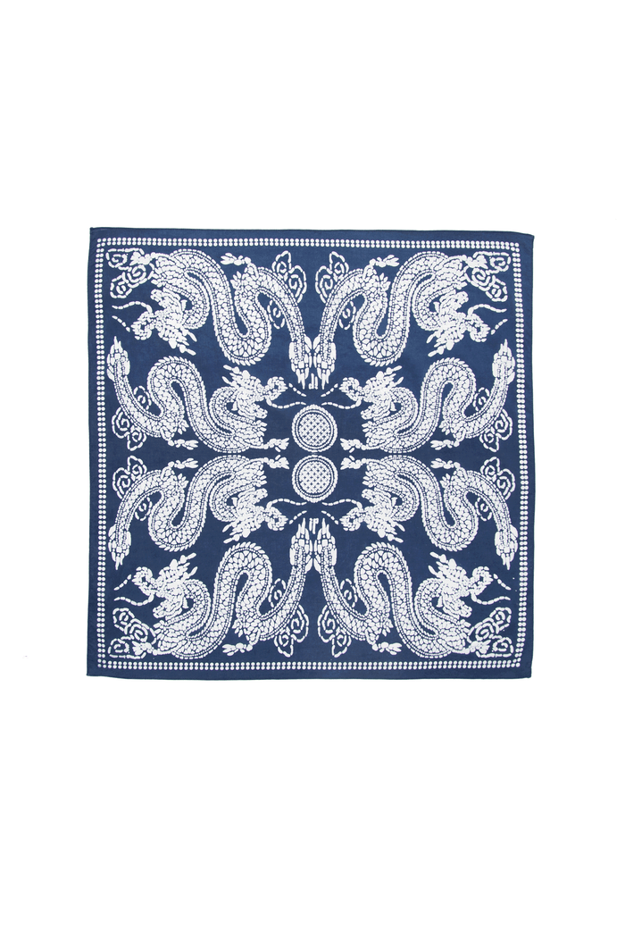 Indigo People EMPIRE BANDANA - batik screen print