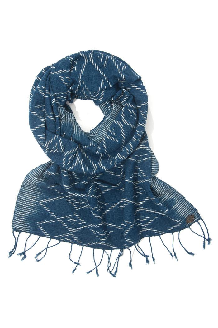Indigo People EYES SCARF - Hand Loomed Ikat