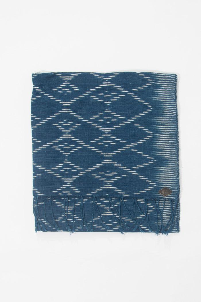 Indigo People EYES SCARF - Hand Loomed Ikat