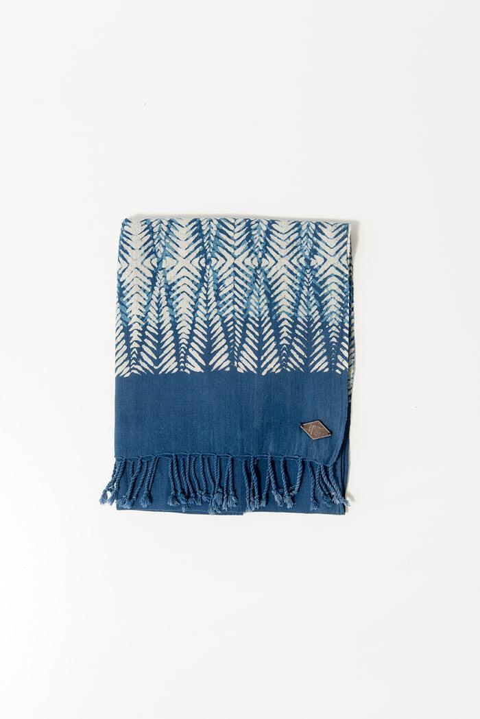 Indigo People FEZA SCARF - Mud Resist Block Print