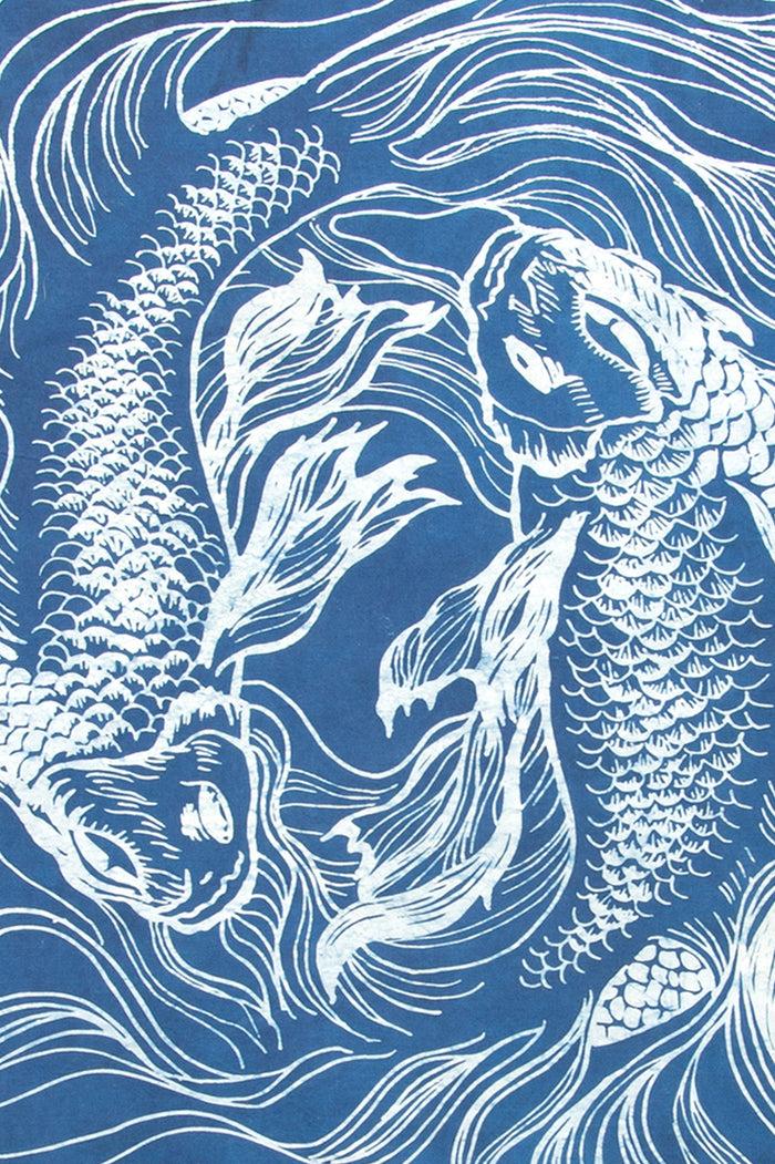 Indigo People FIGHTERS BANDANA - Batik Screen Print
