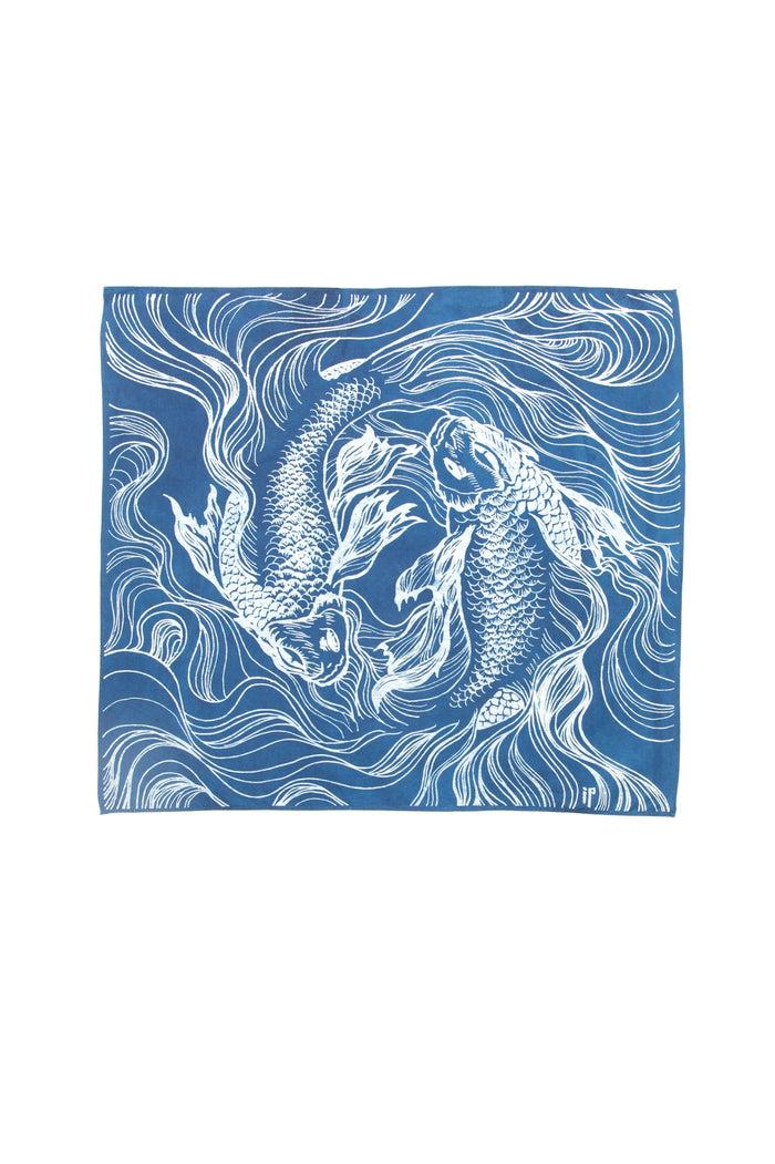 Indigo People FIGHTERS BANDANA - batik screen print