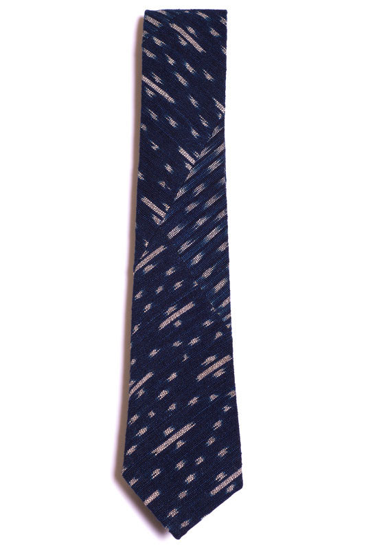 Indigo People FUJI NECKTIE - Hand Loomed Ikat