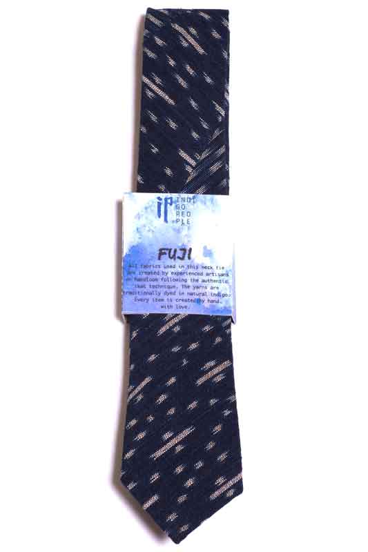 Indigo People FUJI NECKTIE - hand loomed ikat
