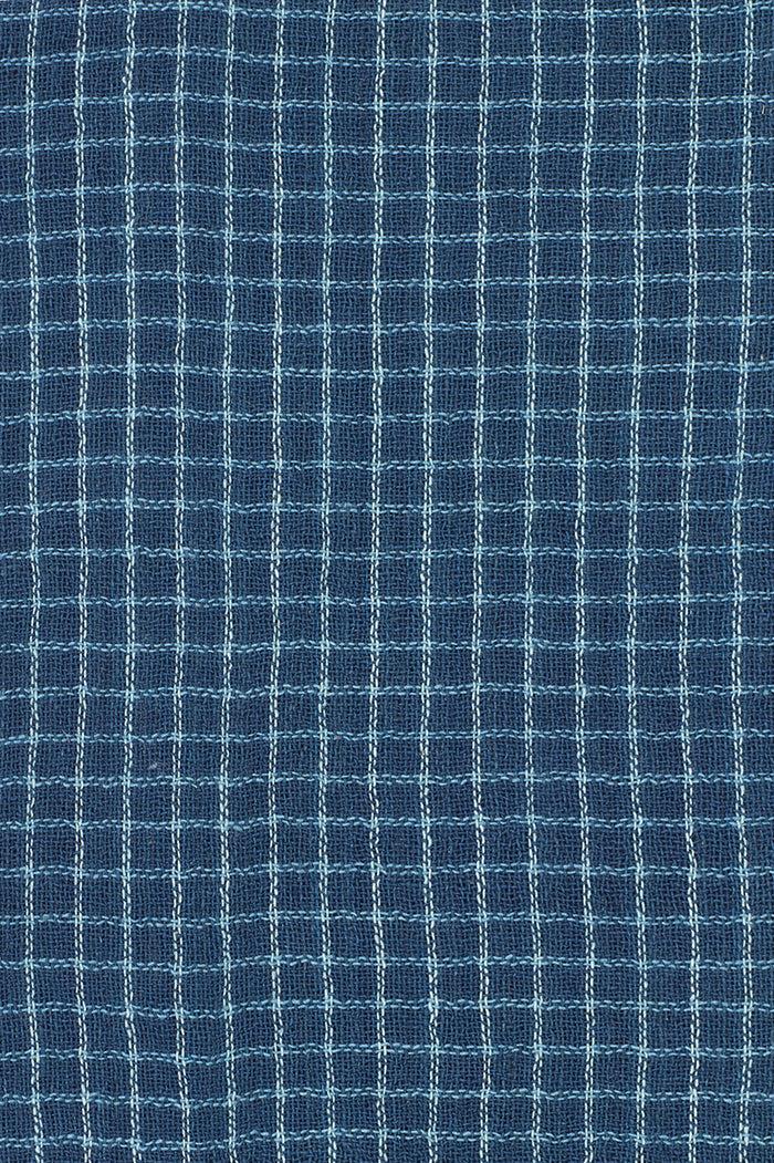 Indigo People GRID SCARF - Hand Loomed Checks