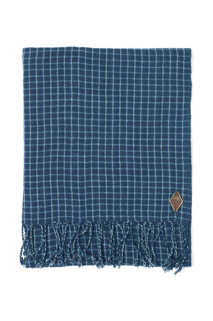 Indigo People GRID SCARF - Hand Loomed Checks
