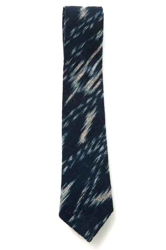 Indigo People HANZO NECKTIE - Hand Loomed Ikat