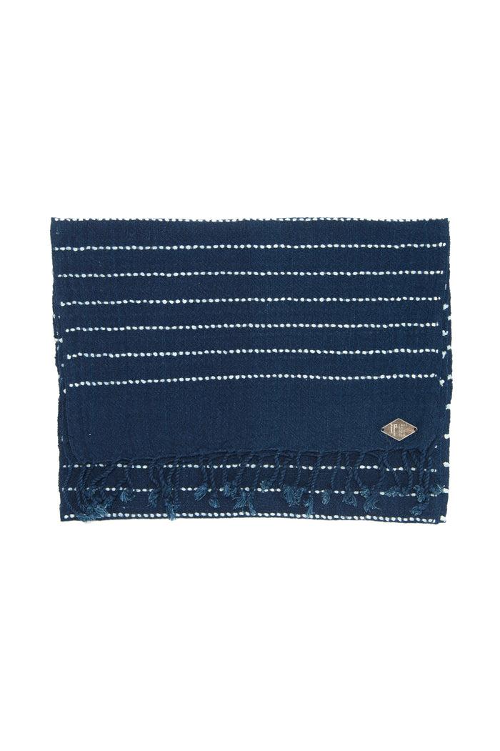 Indigo People HIKARU SCARF - Hand Loomed Stripes