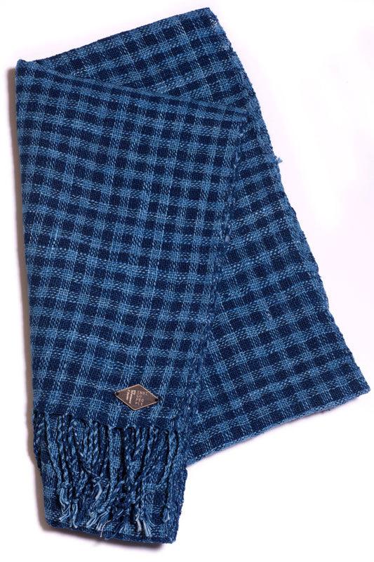 Indigo People HIRO SCARF - Hand Loomed Checks
