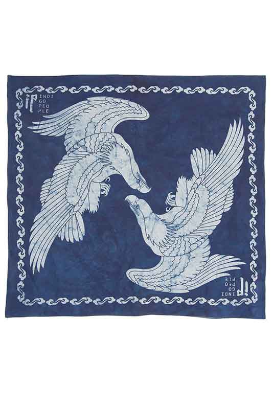 Indigo People IGURU BANDANA - batik screen print