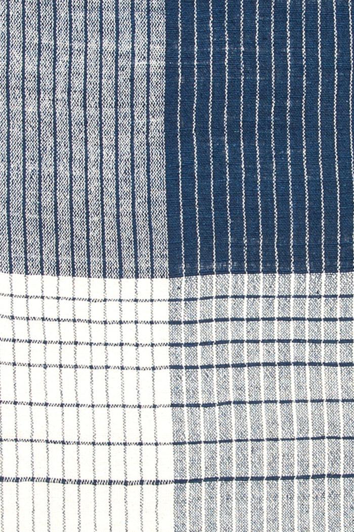 Indigo People KUSHO SCARF - Hand Loomed Checks