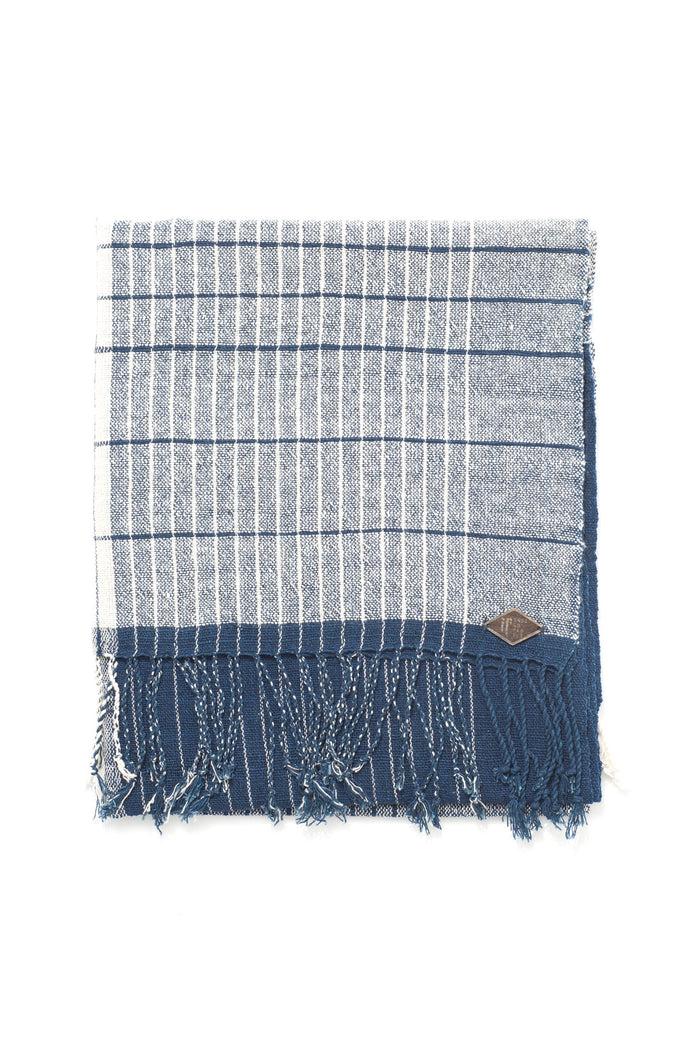 Indigo People KUSHO SCARF - Hand Loomed Checks