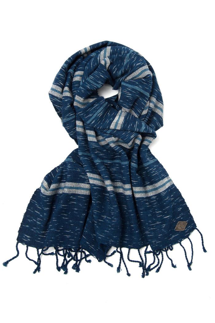 Indigo People LANE SCARF - Hand Loomed Ikat