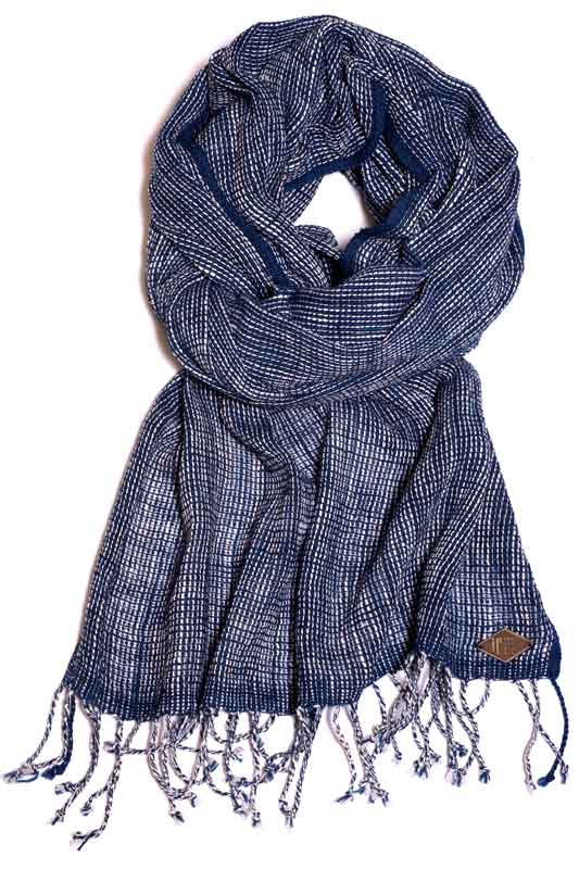 Indigo People MINORI SCARF - Hand Loomed Open Weave