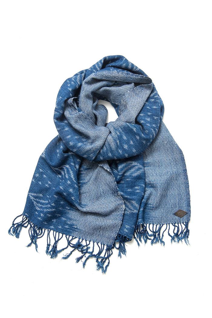 Indigo People MISHO SCARF - Hand Loomed Ikat