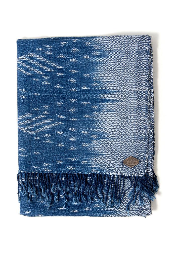 Indigo People MISHO SCARF - Hand Loomed Ikat