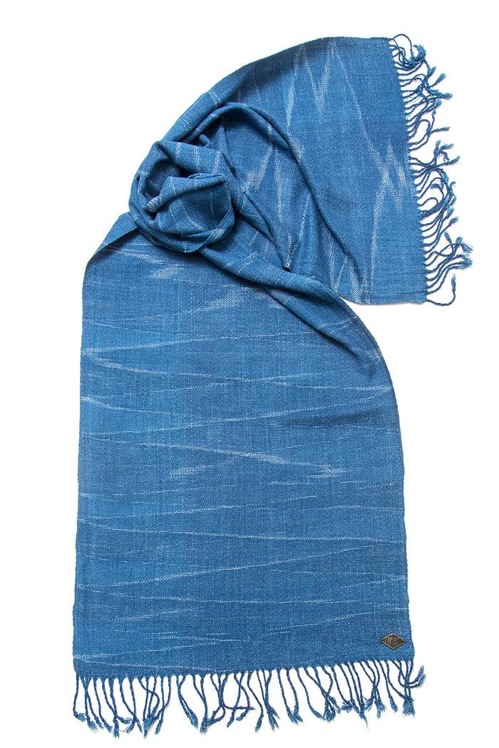 Indigo People NAGA SCARF - hand loomed ikat