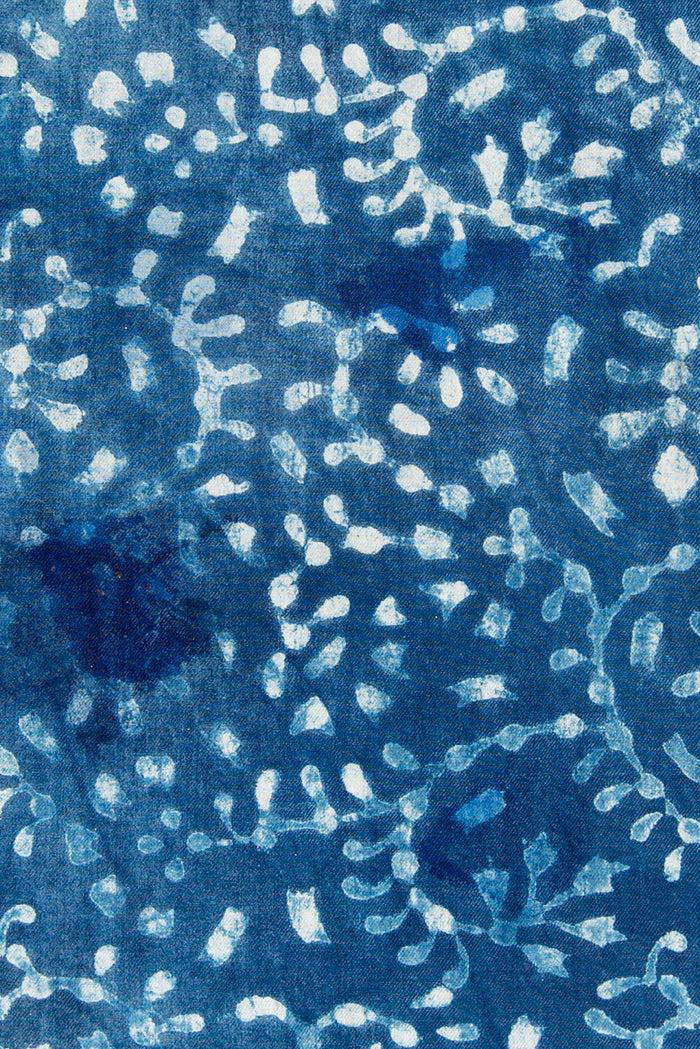 Indigo People NOBORU SCARF - Mud Resist Block Print