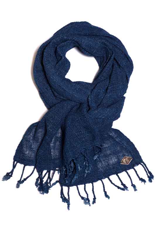 Indigo People OGORI SCARF - Hand Loomed Open Weave
