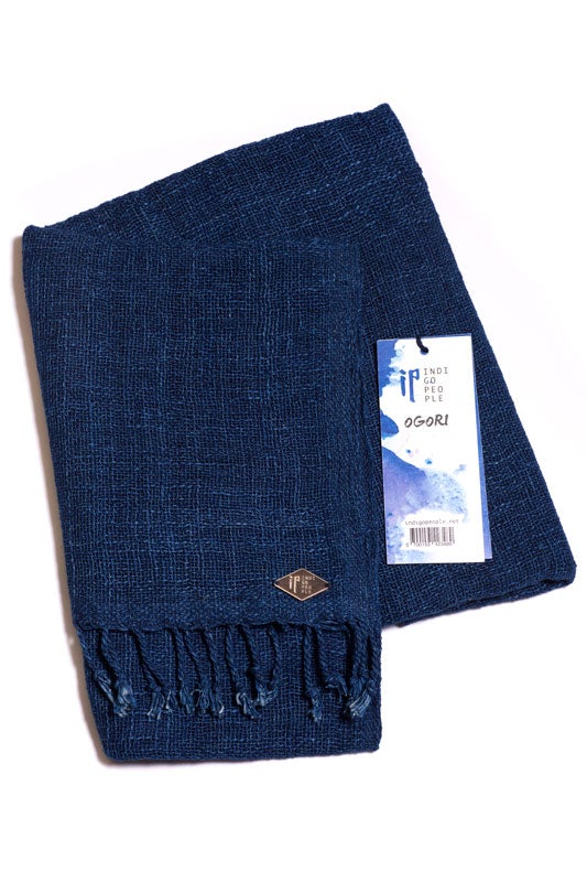 Indigo People OGORI SCARF - Hand Loomed Open Weave