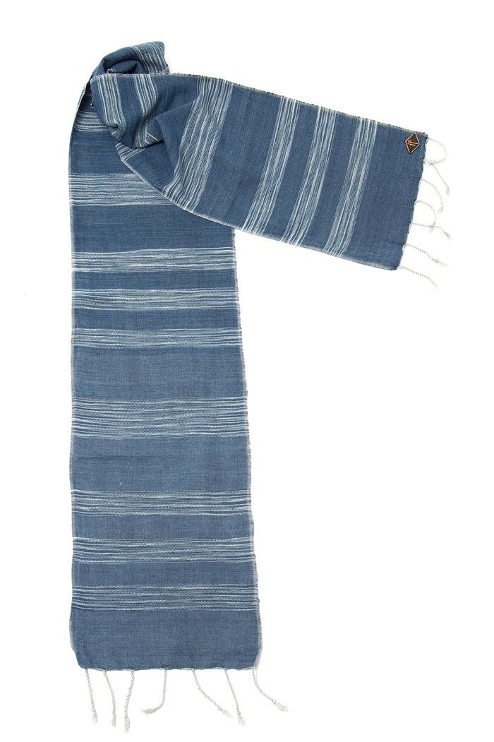 Indigo People PATH (MINI) SCARF - hand loomed ikat