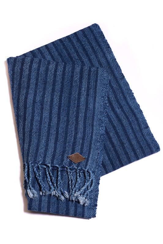Indigo People SAKAI SCARF - Hand Loomed Stripes