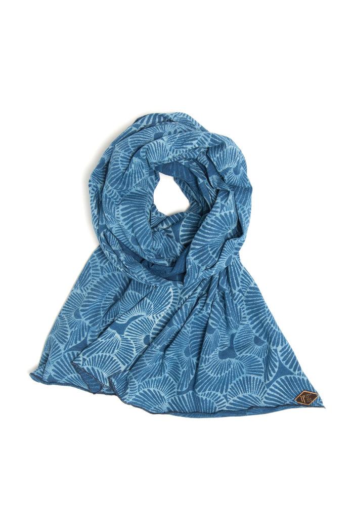 Indigo People SHELL SCARF - Mud Resist Block Print