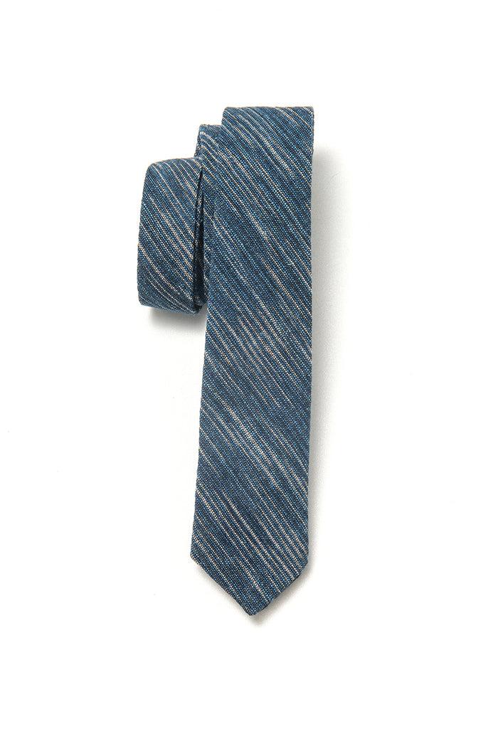 Indigo People SHINKO NECKTIE - Hand Loomed Ikat