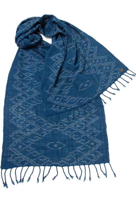 Indigo People SHITO SCARF - Hand Loomed Ikat