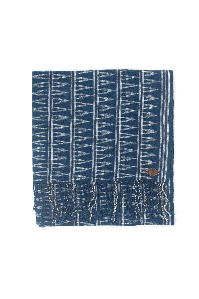 Indigo People STARS SCARF - Hand Loomed Ikat