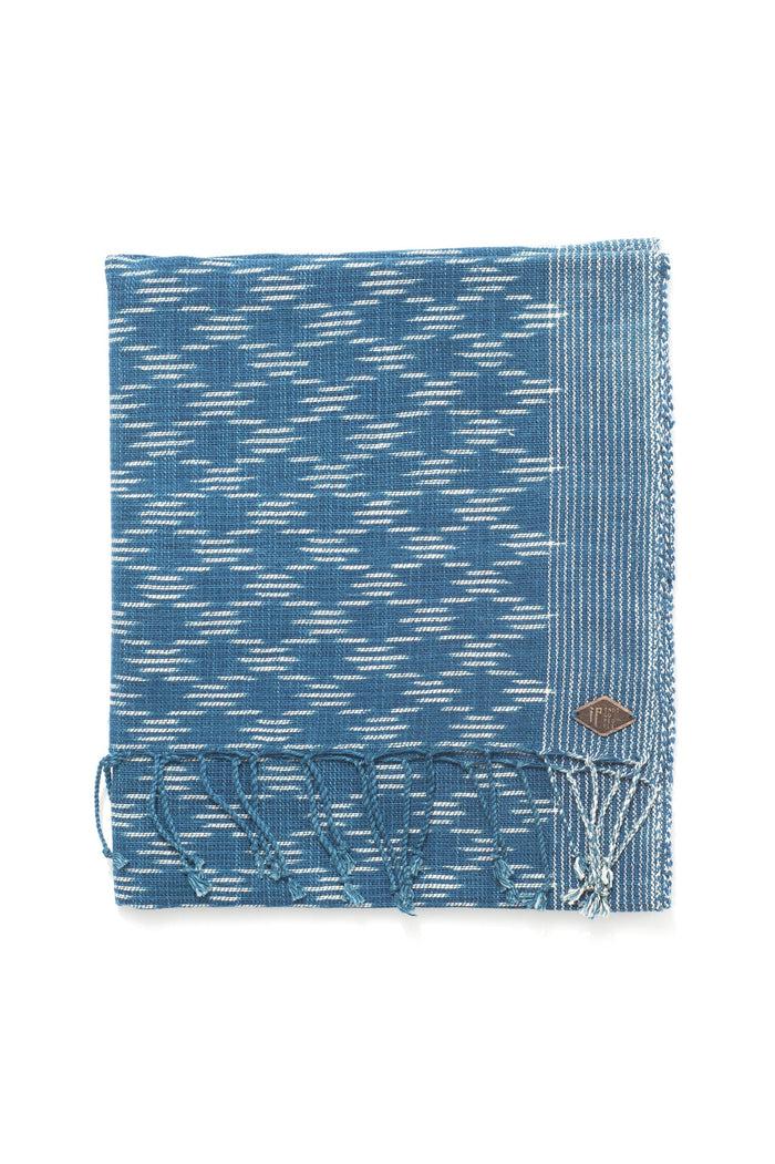 Indigo People TANGLE SCARF - Hand Loomed Ikat