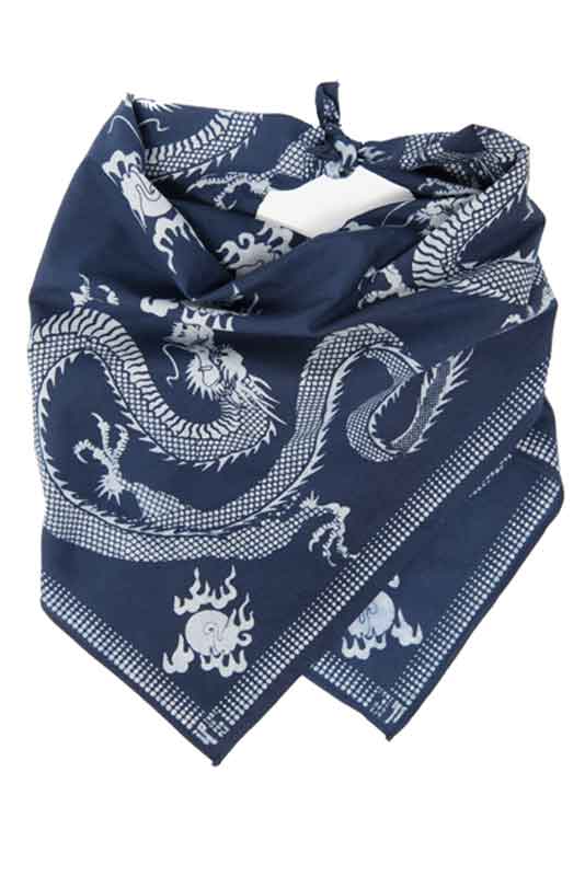 Indigo People TATSU BANDANA - Batik Screen Print