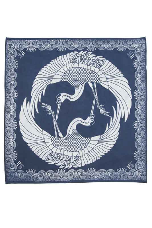 Indigo People TORI BANDANA - batik screen print