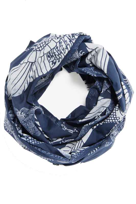 Indigo People TORI SCARF - Batik Screen Print