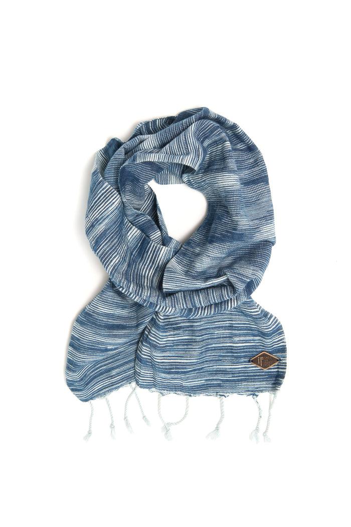 Indigo People TRACE (MINI) SCARF - Hand Loomed Ikat