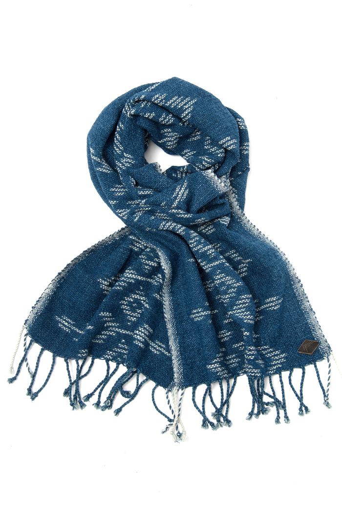 Indigo People TRACK SCARF - Hand Loomed Ikat