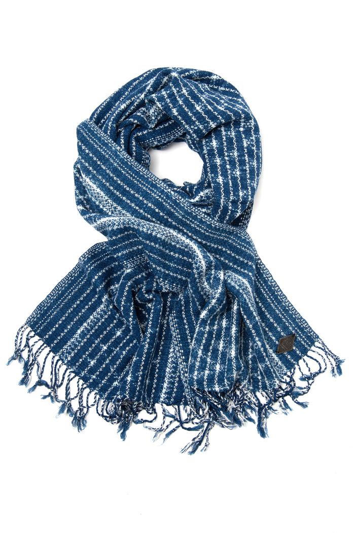 Indigo People TRAP SCARF - Hand Loomed Ikat