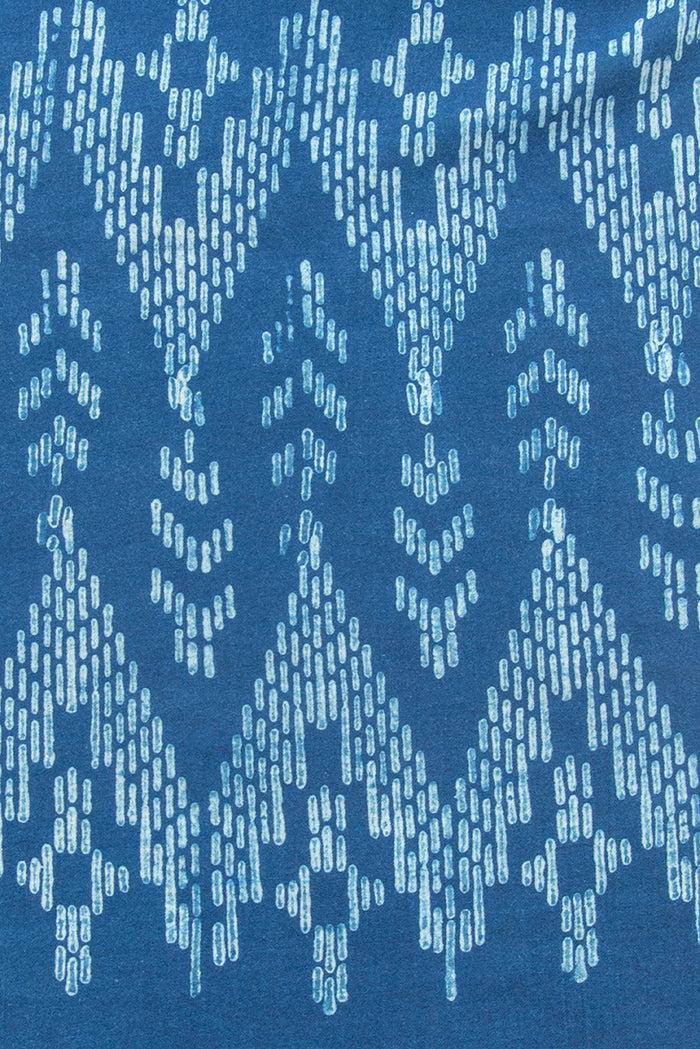 Indigo People TSUBASA SCARF - Mud Resist Block Print