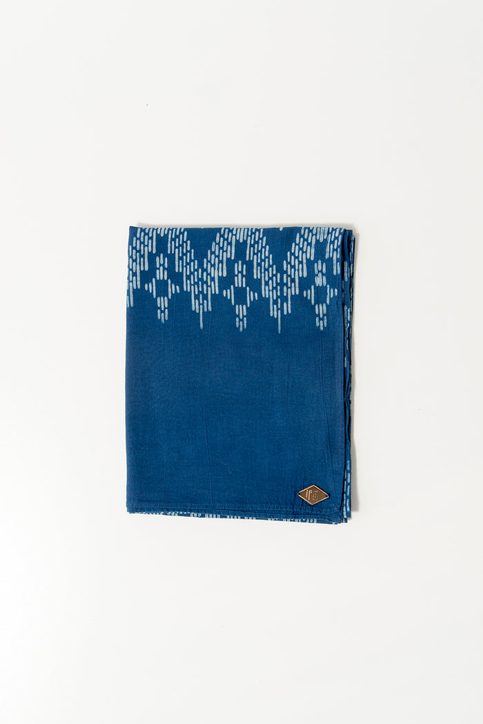 Indigo People TSUBASA SCARF - Mud Resist Block Print