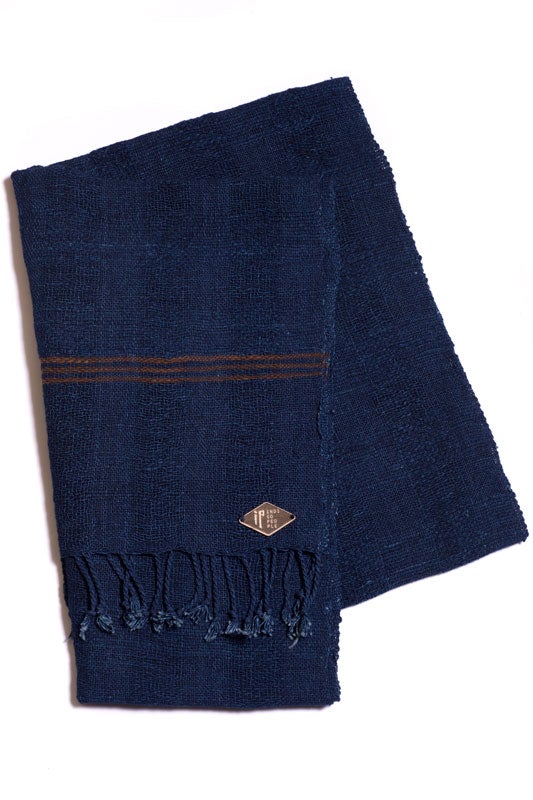Indigo People TSURU SCARF - Hand Loomed Open Weave
