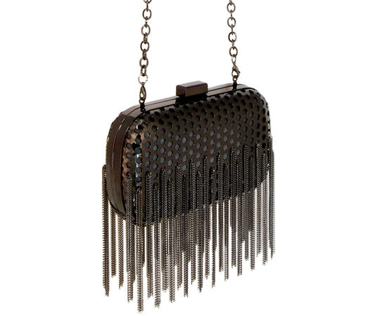 inge christopher Cameron Crossbody Minaudiere Gunmetal