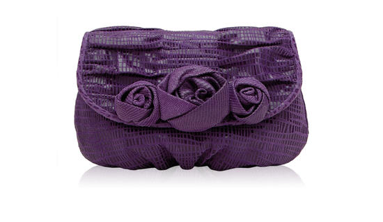 inge christopher Christy Leather Flowers Crossbody Violet