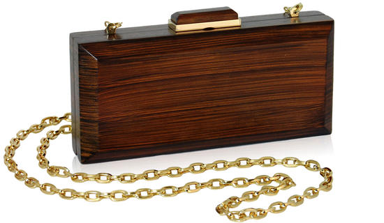 inge christopher Aurora Minaudiere Dark Brown