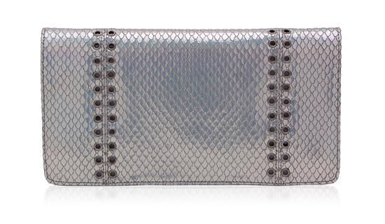 inge christopher Brody Foldover Clutch Pewter
